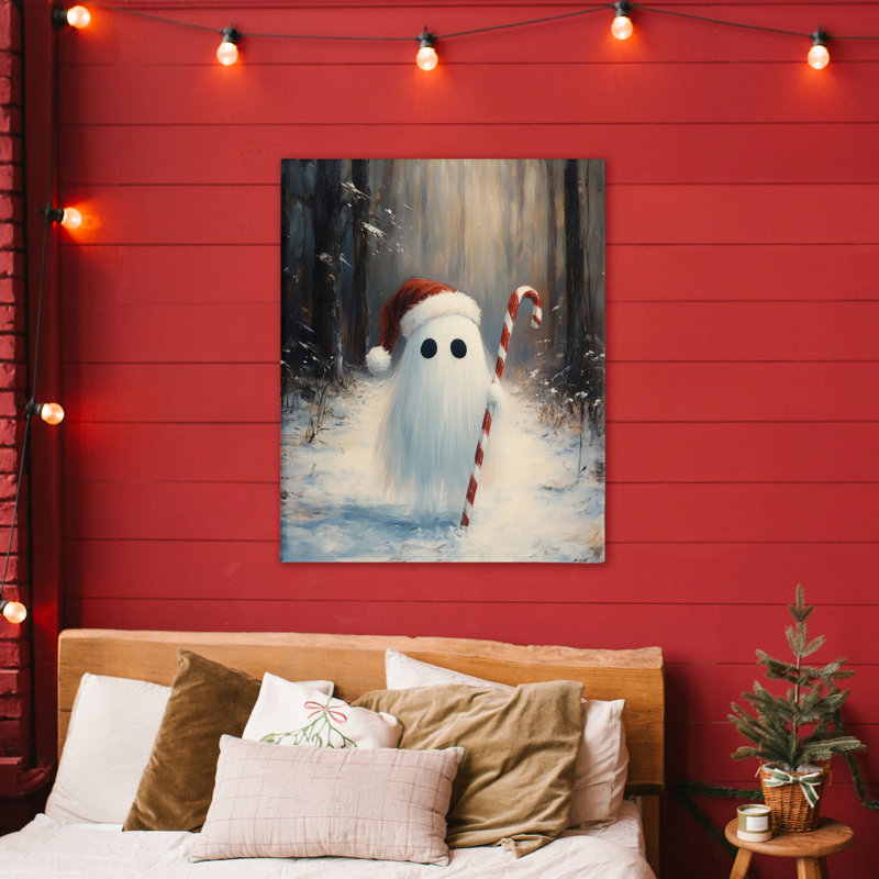 «Candy Cane Forest Ghost», conception par Arlington Prints, H 48 po x l 36 po