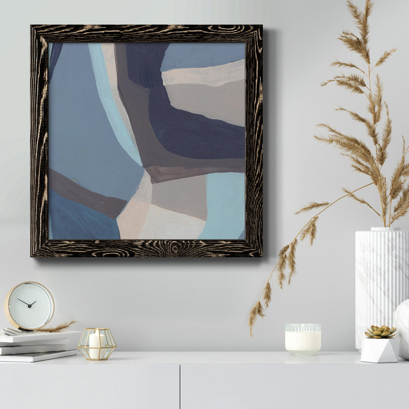 «Blue Chrysalis I-Premium», toile encadrée - prête à être accrochée, Noir, H 31,5 po x l 31,5 po x P 1,5 po