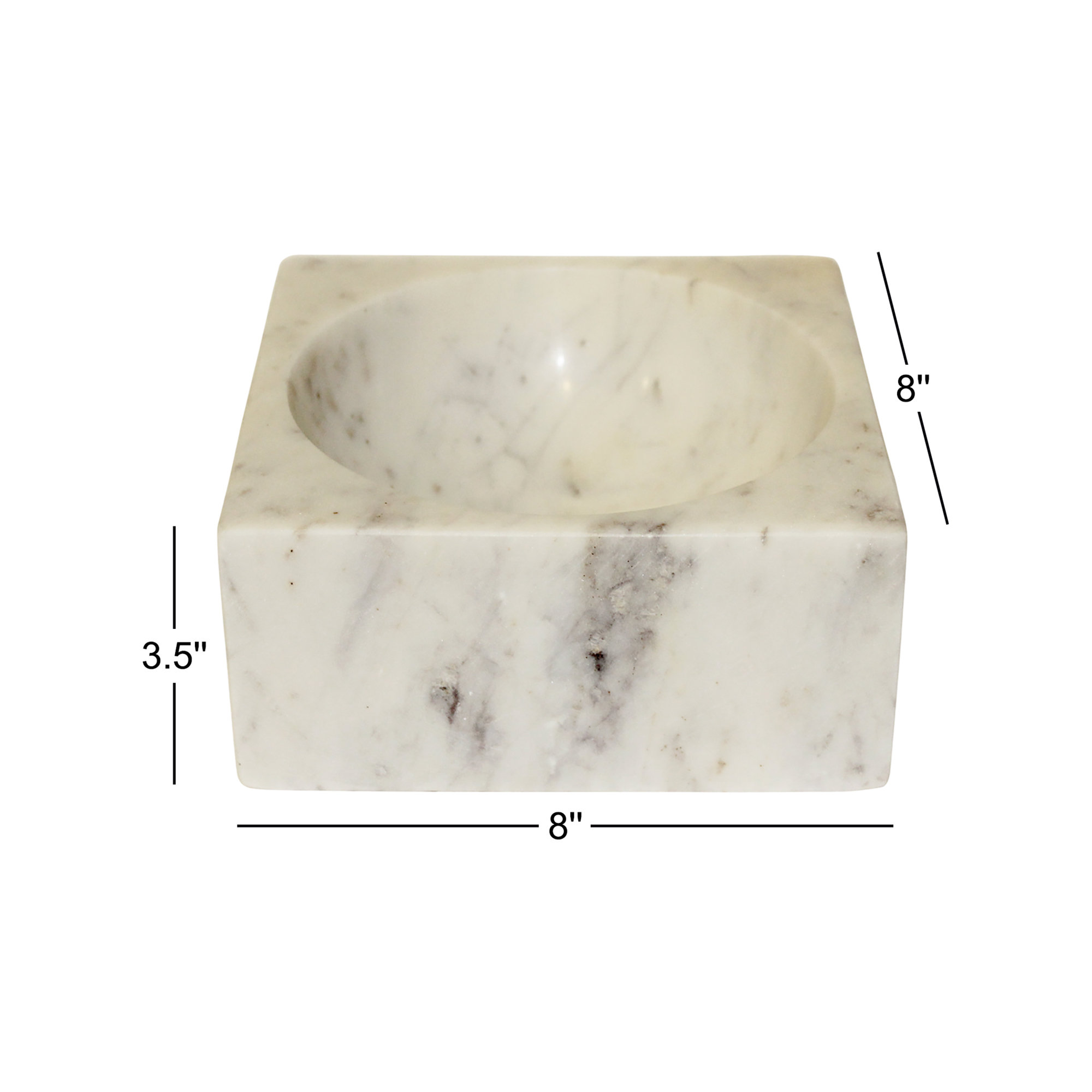 Matheson Marble Decorative Bowl 1, 8"