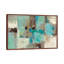 Teal and Aqua Reflections #2 1 Piece Wall Art on Canvas-29382987-101339528