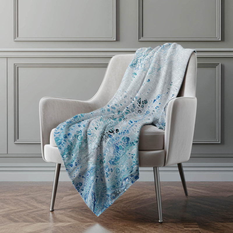 Addison Machine Washable Sherpa Abstract Throw Blanket
