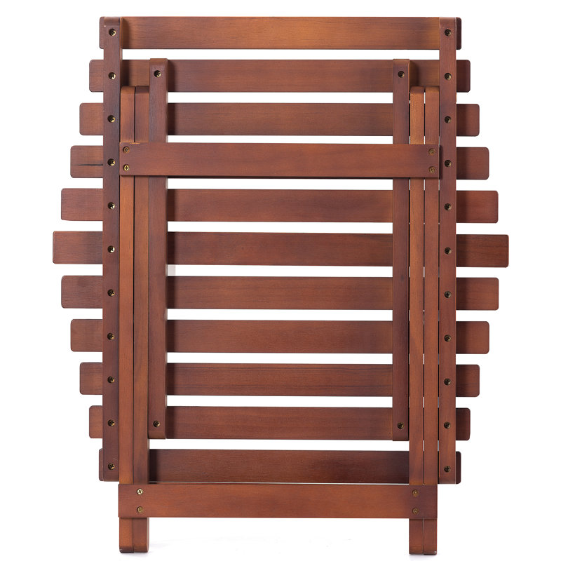 19.6'' Solid Wood Rectangular Folding Table