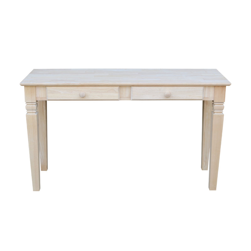 Console en bois massif Lowell, Brut