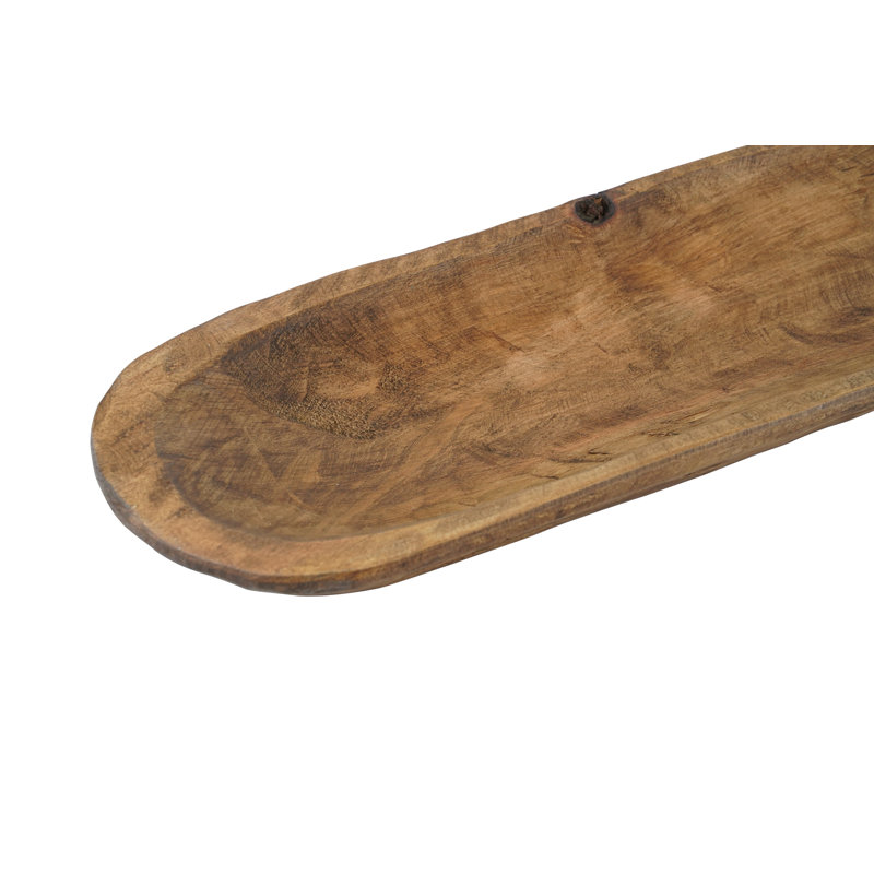 Assiette décorative en bois Ehlers, Marron