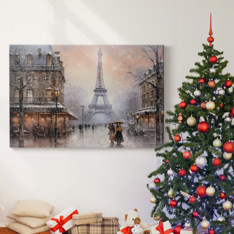 Christmas Holiday Arts - Toile tendue avec châssis, H 18 po x l 27 po
