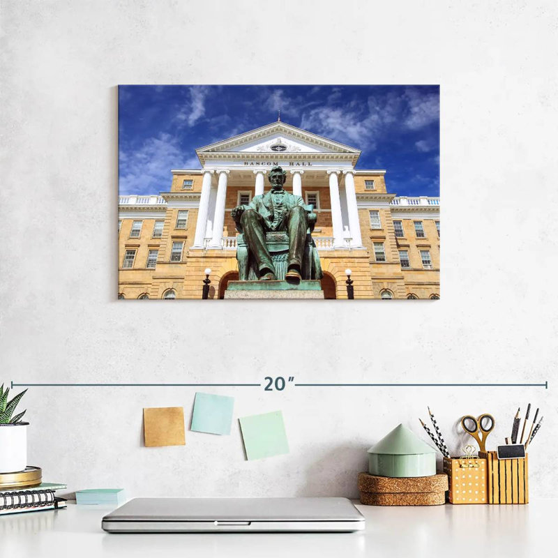 Bascom Hall Lincoln Statue, 8" H x 12" W
