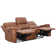 Ilkeston 79" Wide Vegan Leather Manual Reclining Sofa, 3-Seater Recliner Couch with Cup Holders