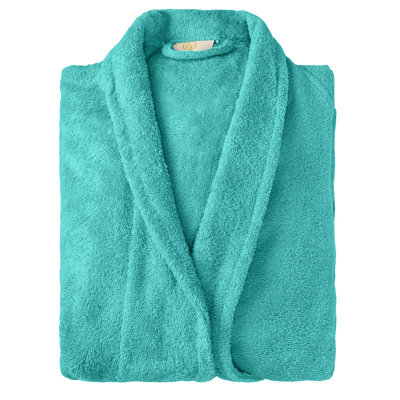 Peignoir mi-mollet en ratine 100 % coton avec poches Finnian