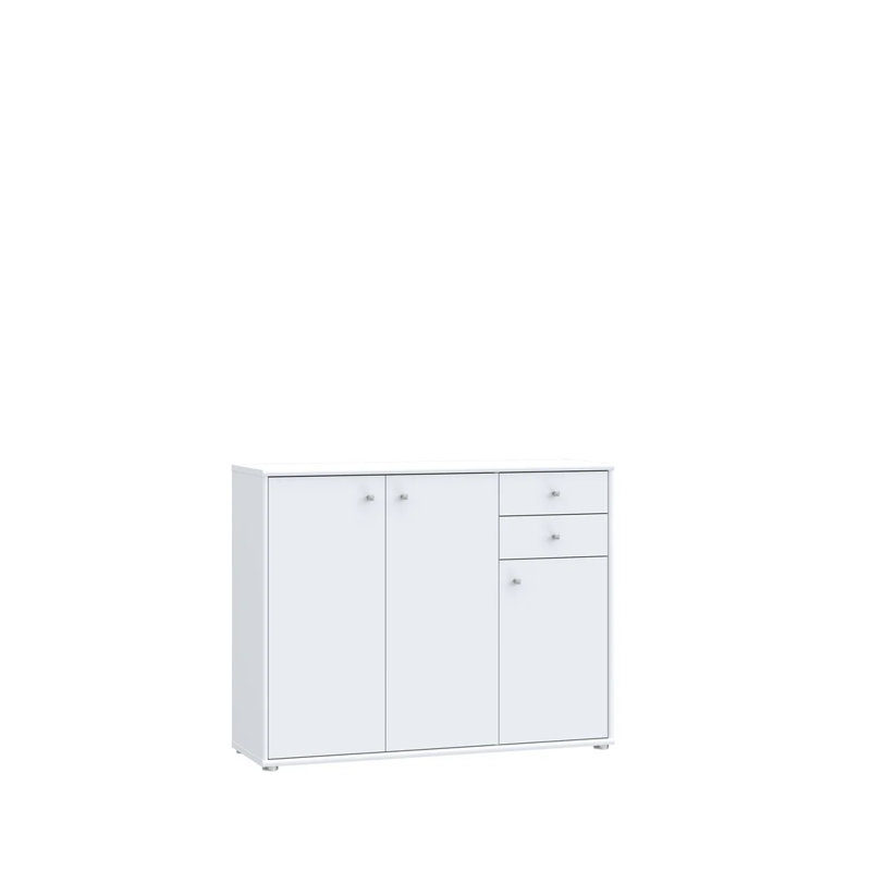 Amandla 108.8 cm W Chest of 2 Drawers, White