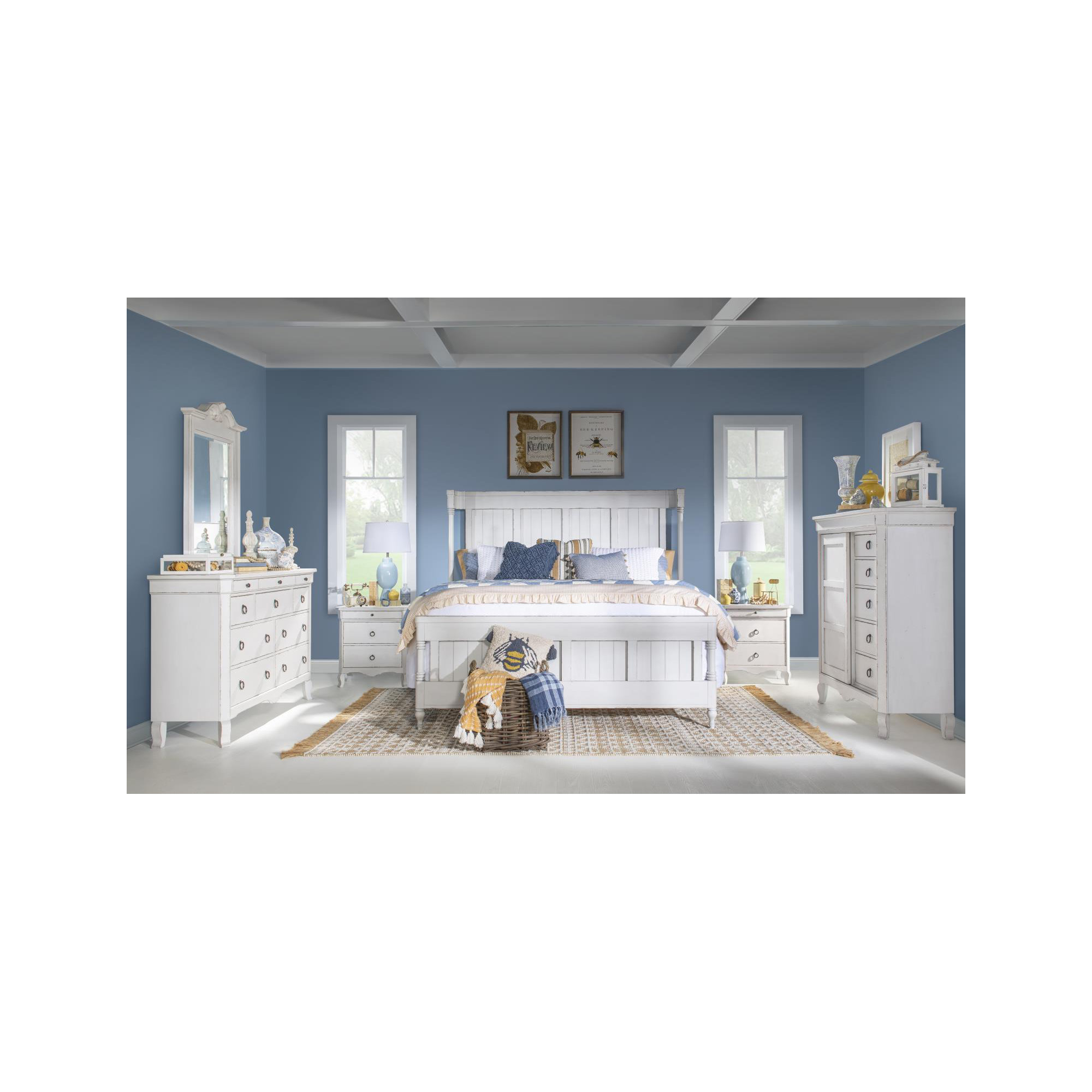 Country Living 2-Drawer Nightstand, White