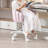 Swivel Kids Desk Chair Upholstered Study Chair For Teenagers, Cute Adjustable Reading Chair With White Legs For Reading Room Bedroom School-117249849