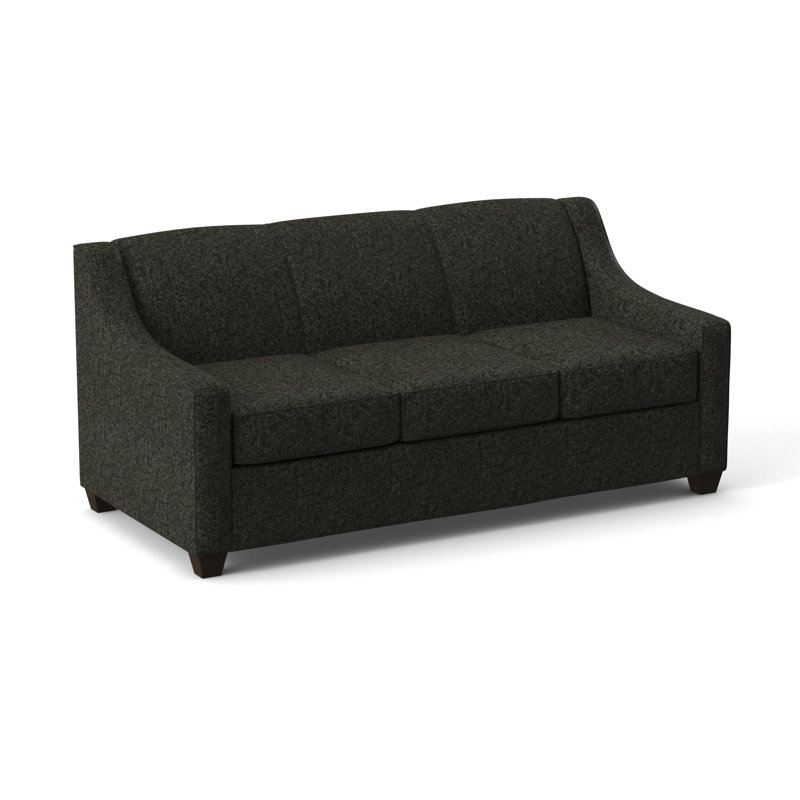 Phillips 76" Sofa Bed with Reversible Cushions, Dorset Charcoal, Cafelle, Hybrid