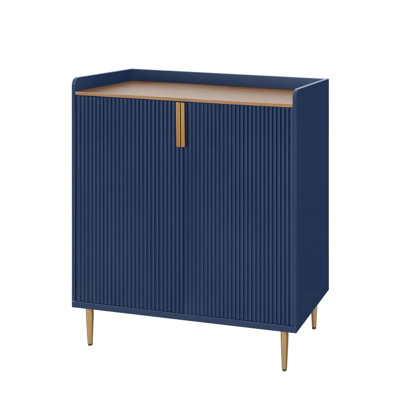 Teaire 31.6'' Modern Coffee Bar Cabinet with Wine Racks and Storage Drawer