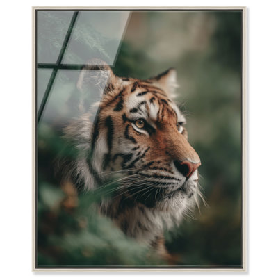 «Jungle King», impression murale encadrée par Notoriart, cadre argenté, 20 x 24