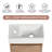 16.44 " W Freestanding Standard Free Standing 1 Single Vanity Bathroom Vanity With Ceramic Top
