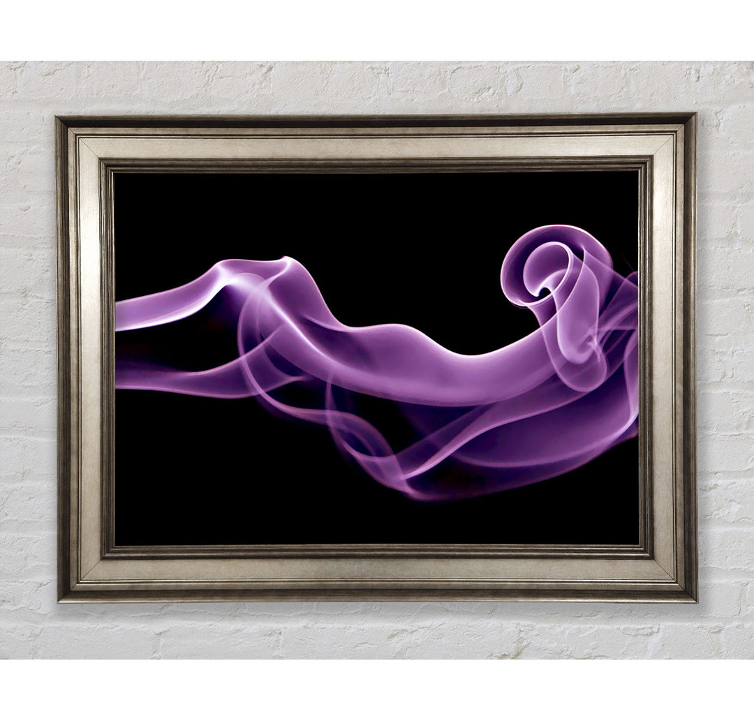 Gerahmtes Leinwandbild Purple Smoke