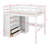 Huegel Full Size Loft Bed With Built-In Wardrobe, Desk And Drawers-1329557442