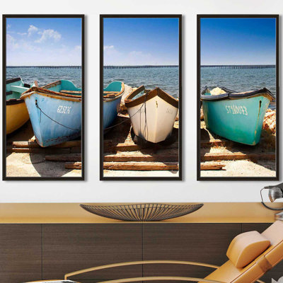 " Breakwater Boats " by Danita Delimont 3 - Pieces