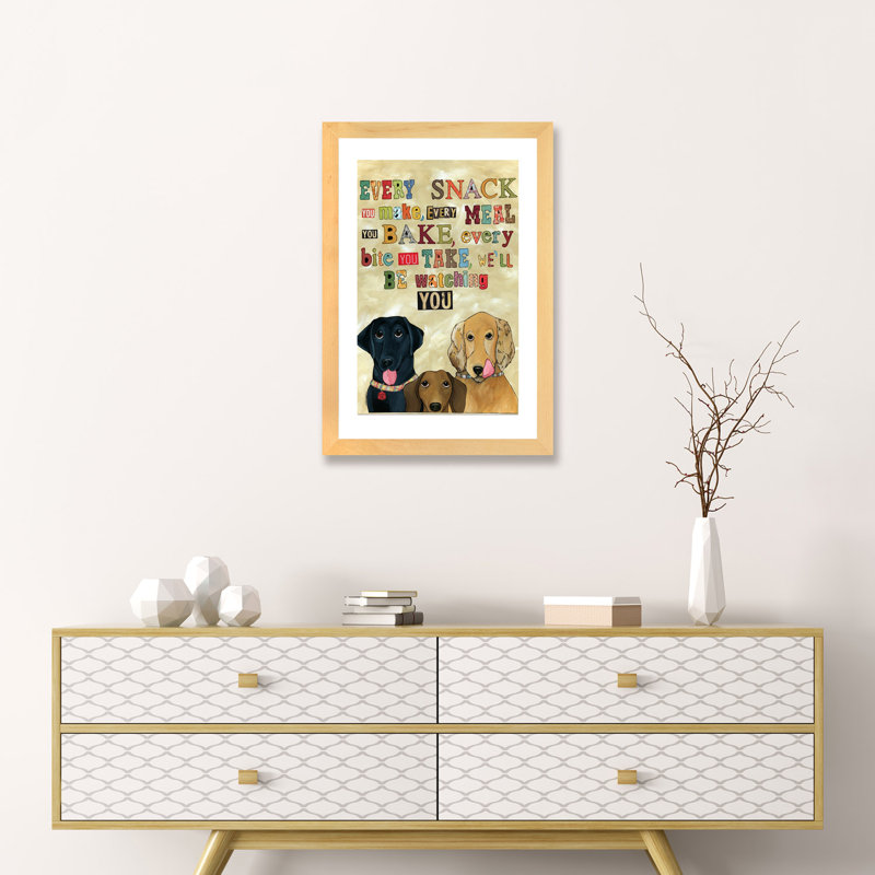 «Be Watch You» - Impression sur papier avec cadre flottant, H 24 po x l 16 po x P 1 po