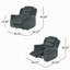 Design classique, tissu moelleux en acier, fauteuil inclinable oscillant-1772858959