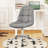Set Of 2 Modern Armless Office Chair With Wheels, Adjustable Height Mid-Back Swivel Desk Chair-938009382