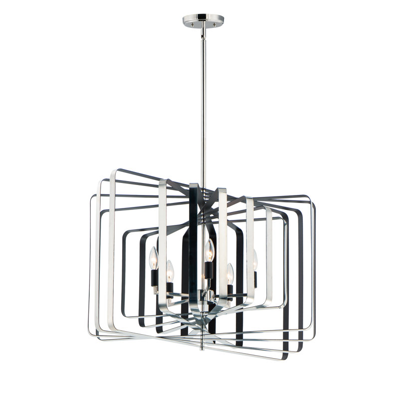 Lustre géométrique 5 lumières unique Krupa