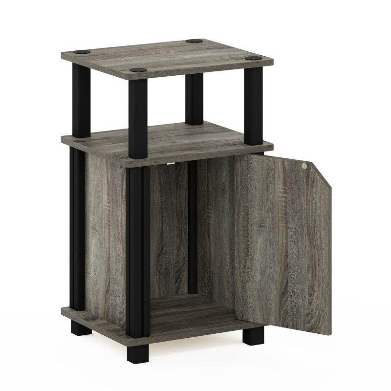Ensemble de tables de bout avec rangement Margarida, Espresso, 1