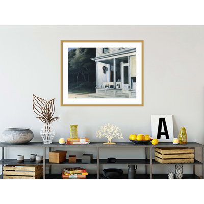 Sept heures du matin par Edward Hopper, impression giclée sur cadre