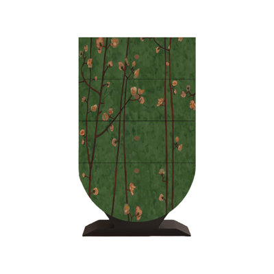 Commode d'appoint de rangement moderne à quatre tiroirs