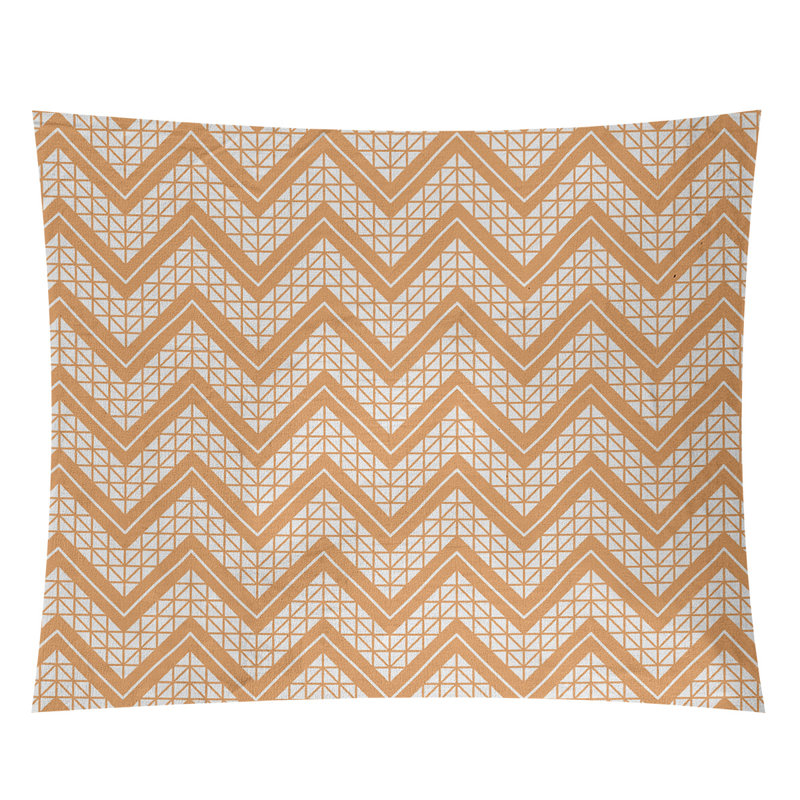 Tapisserie Stephenie, H 68 po x l 80 po, Orange / blanc