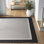 Tapis intérieur / extérieur noir / crème Kasuri