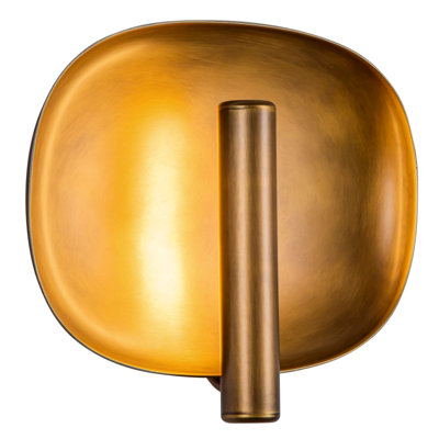 Lustre 9-in White dimmable LED Wall Sconce
