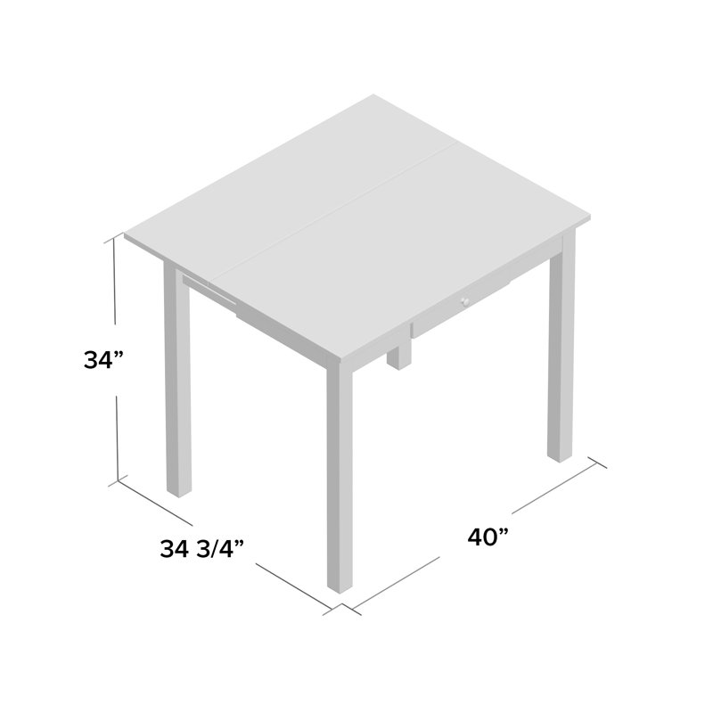 Gaviana Extendable Beech Solid Wood Dining Table