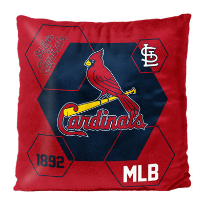 Northwest Mlb St. Louis Cardinals Connector Velvet Reverse Pillow, Baseball Fan Decor, 16 X 16 Inches