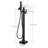 Tub Filler Freestanding Bathtub Faucet Floor Mount Tub Faucet Waterfall Free Standing Bathtub Filler High Flow Brass Bath Shower Faucets with Handheld Sprayer-80743135