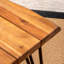 Table d'appoint en bois et métal