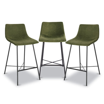 Bela 24 velvet counter stool 3