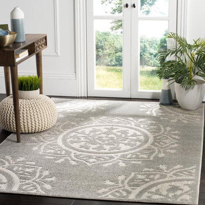 Mccormick Indoor/ Outdoor Grey/Light Grey Rug