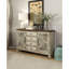 Buffet 4 tiroirs Funchess en blanc antique