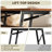 Eoghan Lift Top Coffee Table with Storage, LED Square Coffee Table with Drawers & Hidden Compartment, Modern Coffee Table for Living Room with Adjustable Height-331283625
