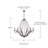 6 - Light Steel Dimmable Chandelier-1919768255