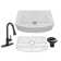 32.99'' L Undermount Single Bowl Fireclay Kitchen Sink