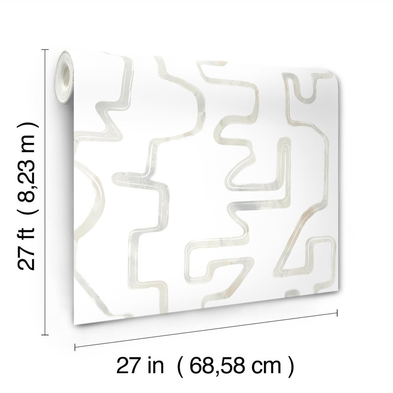 Abstract Aura Wallpaper, White