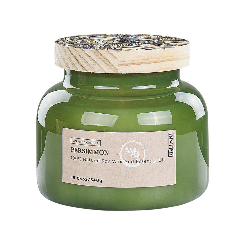 Scented Jar Candle, Fruity, Green
