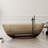 Forma 71'' Freestanding Tub Solid Surface Freestanding Soaking Bathtub Transparent-105627009