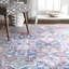 Tapis bleu / gris / rouge Lininger-1209590244