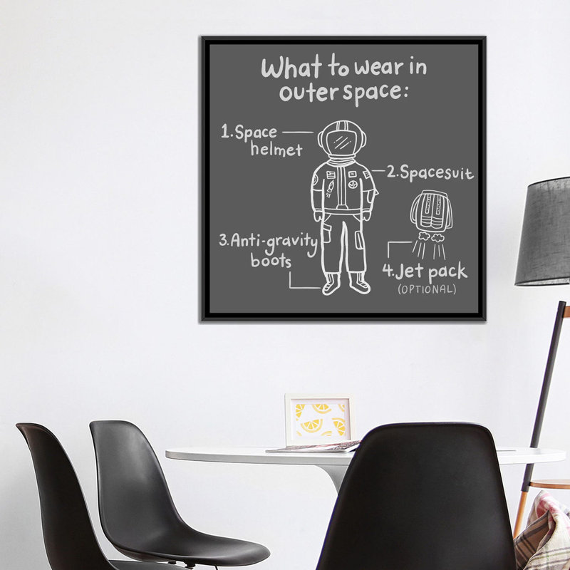 « outerspace/black iv », impression sur toile, H 18 po x l 18 po x P 1,5 po, Pas de tapis, Toile avec cadre noir