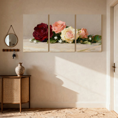 Ensemble de 3 reproductions d'art sur toile