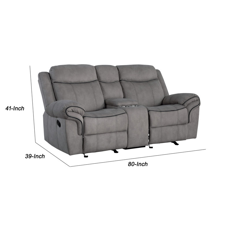 Hutson Fabric 80'' Reception Loveseat