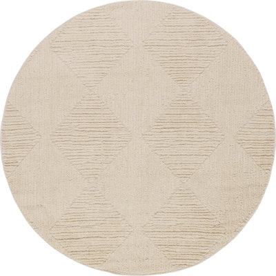 Kerry Textured Geometric Tasseled Area Rug